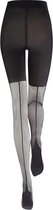 Kunert Showpiece Visnetpanty met naad Maat 42-44 Kleur Zwart