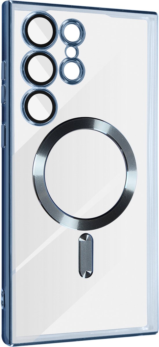 MagSafe case geschikt voor Samsung Galaxy S23 Ultra blauw