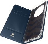 Dux Ducis - Telefoon Hoesje geschikt voor de Honor Magic 5 Pro - Skin Pro Book Case - Donker blauw