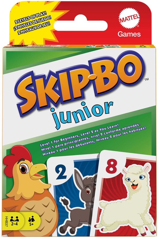Skip-Bo Junior - Mattel Games - Kaartspel - Kinderspel
