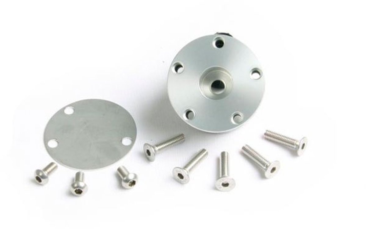 Pike N Bass Aluminium Montageset Met Schroefdraad Voor Stoel Zilver