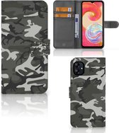 Geschikt voor Samsung Galaxy A04e Telefoon Hoesje Cadeau hem Army Light