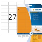 Huismerk Herma 5141 Universele Etiket 63,5x29,6mm Oranje - 540 etiketten