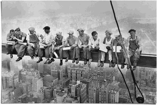 Poster Arbeiders boven New York 61x91,5 cm