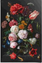 Jan Davidsz de Heem - Nature morte aux fleurs - Affiche 61 x 91,5 cm