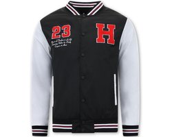 Dunne Baseball Jacket Classic - Zwart