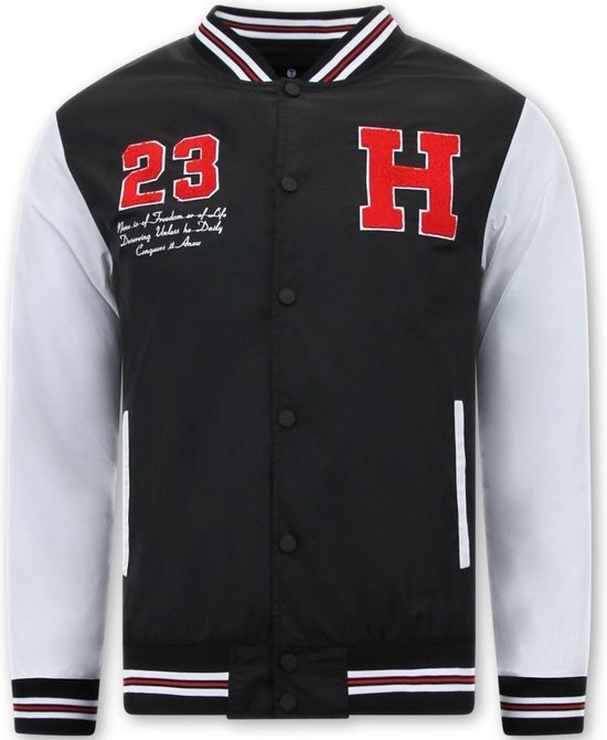 Veste de base-ball fine Classic - Zwart