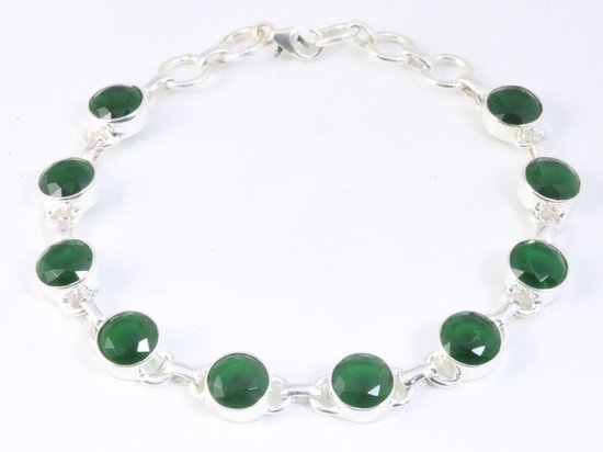 Zilveren armband met jade