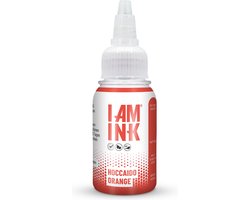 I AM INK - Hoccaido Orange 30ml | Premium Professionele Tattoo Inkt | Reach & Vegan | Stick en Poke | Handpoke Tatoeage Inkt | Tattoo set | PMU | Permanente Make-up | Geschikt voor Machine Cartridges & Needles | Liner | Shader