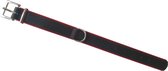 Merkloos Hondenhalsband Soft Gevoerd Zwart / Rood