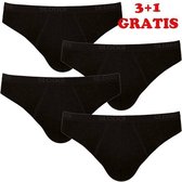 Sloggi Men Basic Mini Zwart 4Pack, 3+1 gratis