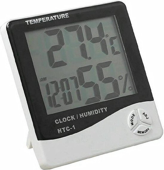 Thermomètre interieur en bois grand modèle- temp. de -30° à +50° C