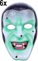 6x Masker transparant zombie vampier