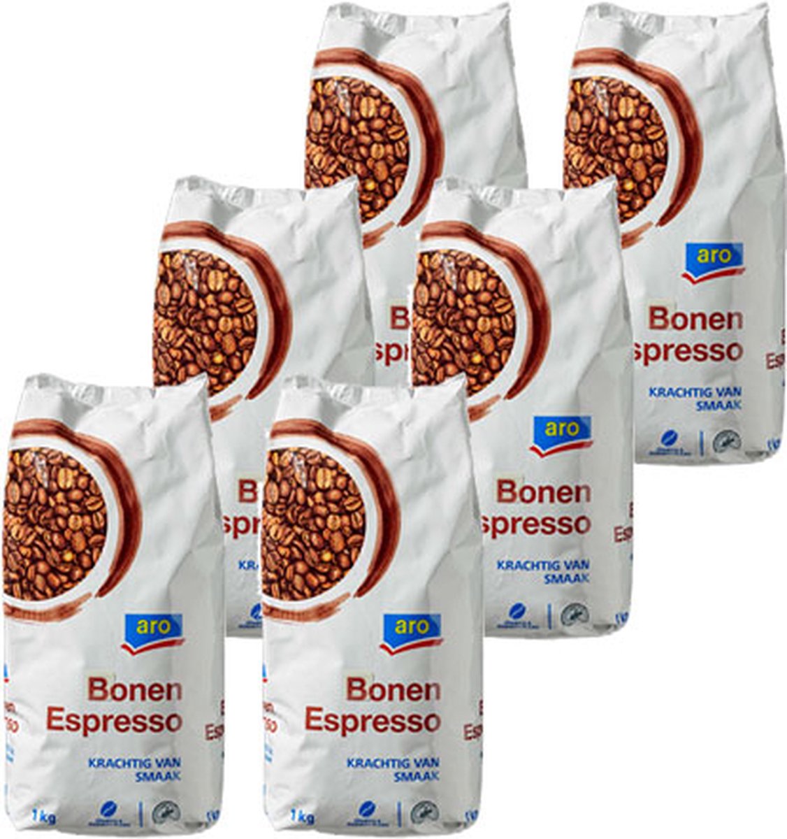 Aro - Espresso - koffiebonen - 6 x 1 kilo