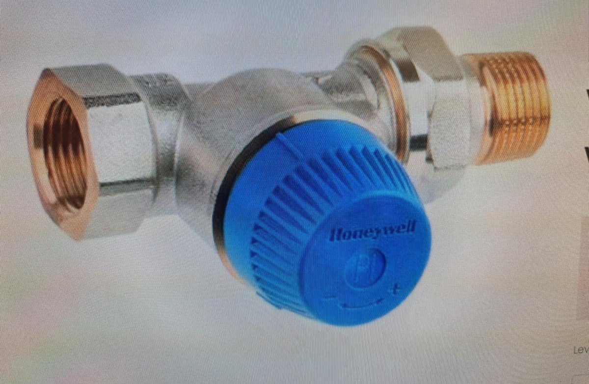 Honeywell resideo thermostatische radiatorafsluiter drukonafhankelijk recht