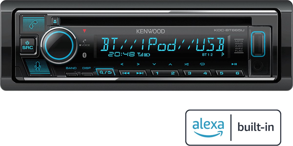 Kenwood KDC-BT665U Autoradio met Amazon Alexa voice service. – foto 4