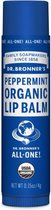 Dr. Bronner's Lippenbalsem Peppermint Organic Lip Balm - Duurzaam - Lipverzorging - Lippenbalsem
