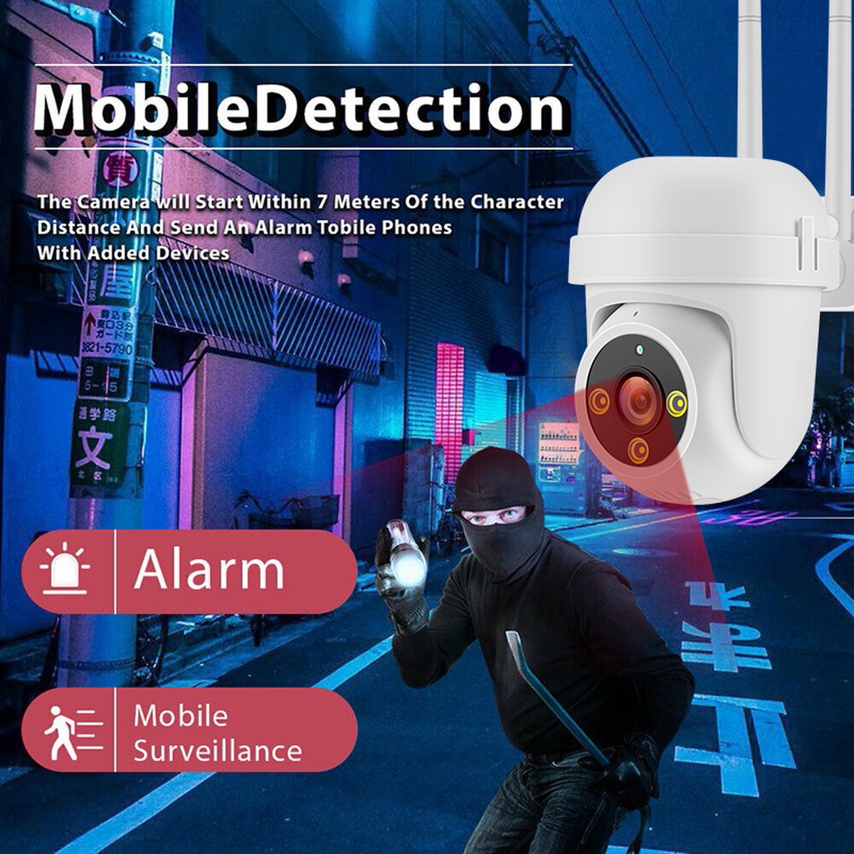 Tuya Premium 1080P Draadloze buiten IP Camera WiFi CCTV Outdoor 2.4Ghz & 5Ghz Wifi Beveiligings Camera 2-Weg Audio Met Instelbare Bewegingsdetectie Ondersteund Amazon Echo Alexa Google Home Assistant. – foto 7