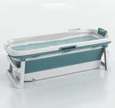 Livista® - Opvouwbaar Bad - Blauw - Zitbad - Inklapbaar - Incl. Thermometer, Opbergtas en Onderwater licht - Bath Bucket - 150 CM LANG - XL