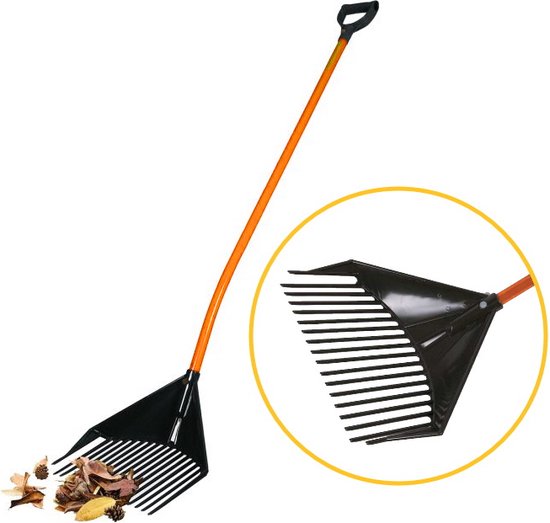 Golden Gark XXL, (3-in-1) hark, hark, schep, bladbezem, multifunctioneel en ergonomisch tuingereedschap