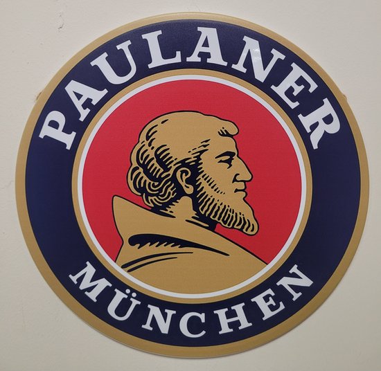 brandwonden Megalopolis Zogenaamd Paulaner Munchen bier rond Reclamebord van metaal METALEN-WANDBORD -  MUURPLAAT -... | bol