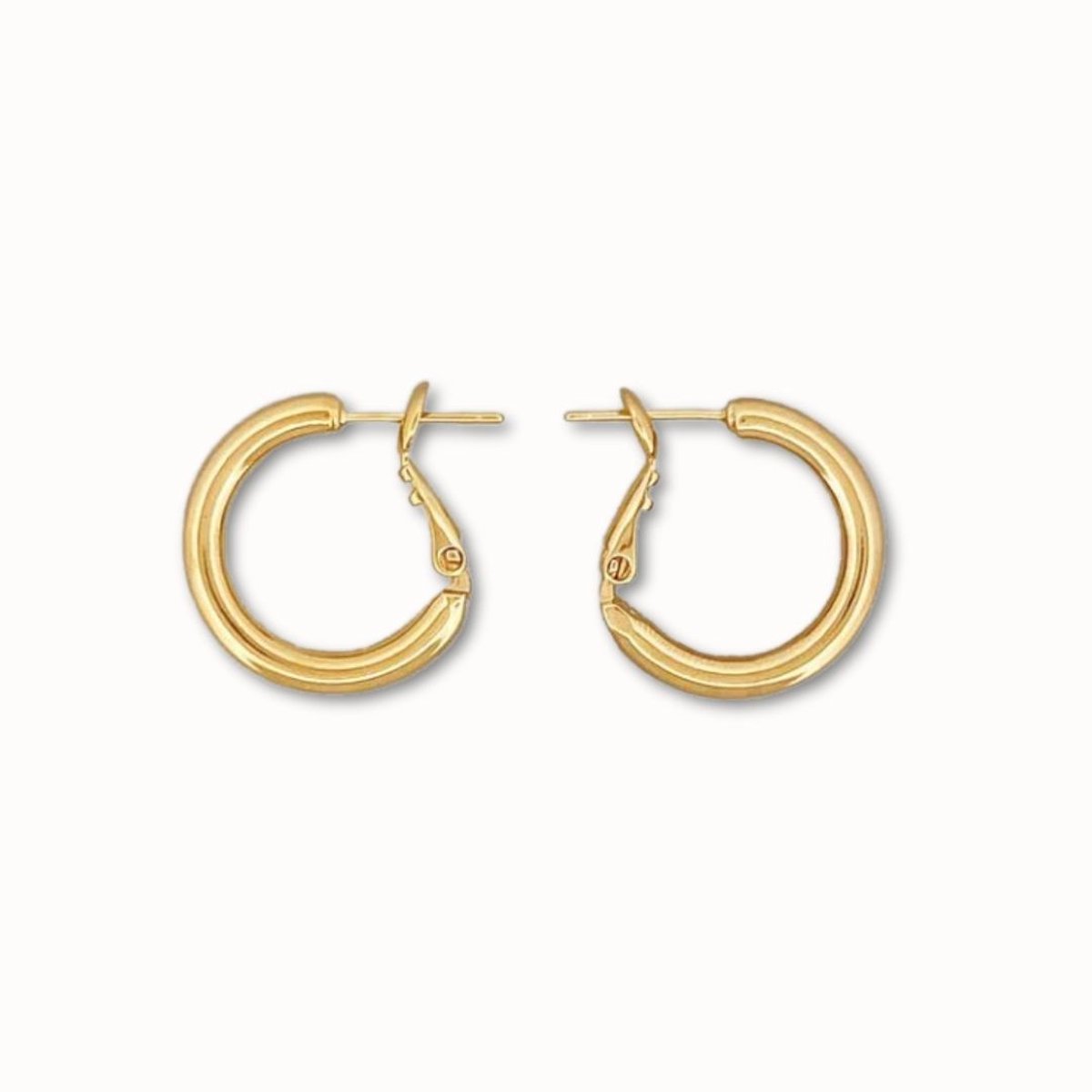 ByNouck Jewelry - Hoops 2cm Set - Sieraden Vrouwen - Verguld - Oorbellen Set