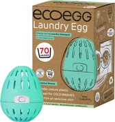 EcoEgg Was ei – Tropical Breeze - Wasparels – Navulbaar – Voor de witte en lichte was - Geschikt voor de gevoelige huid – Dermatologisch getest - 70 wasbeurten - Blauw