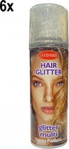 6x Haarspray glittermulti 125 ml