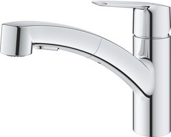GROHE Start Keukenmengkraan - Lage Uitloop - Uittrekbare Dual Spray - Chroom