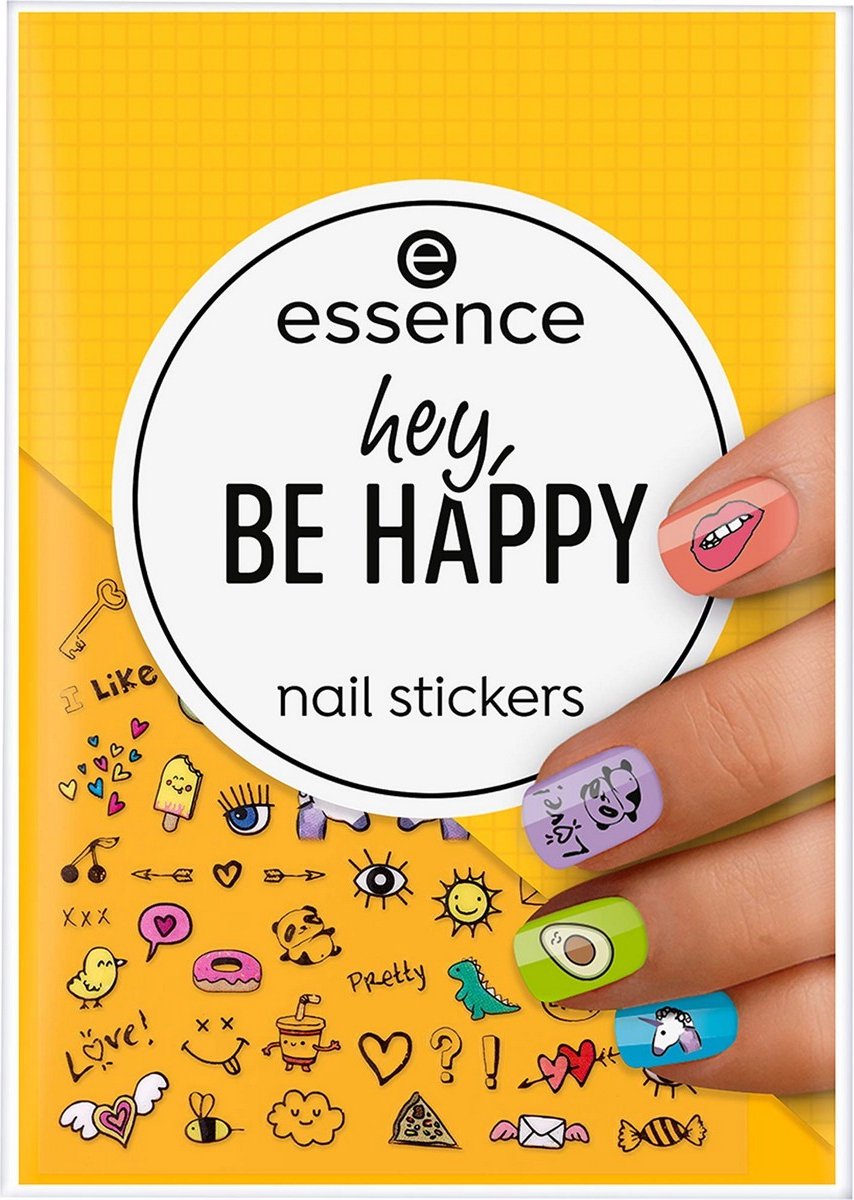 Nail art stickers Essence Be Happy Multicolour 54 Units - Essence