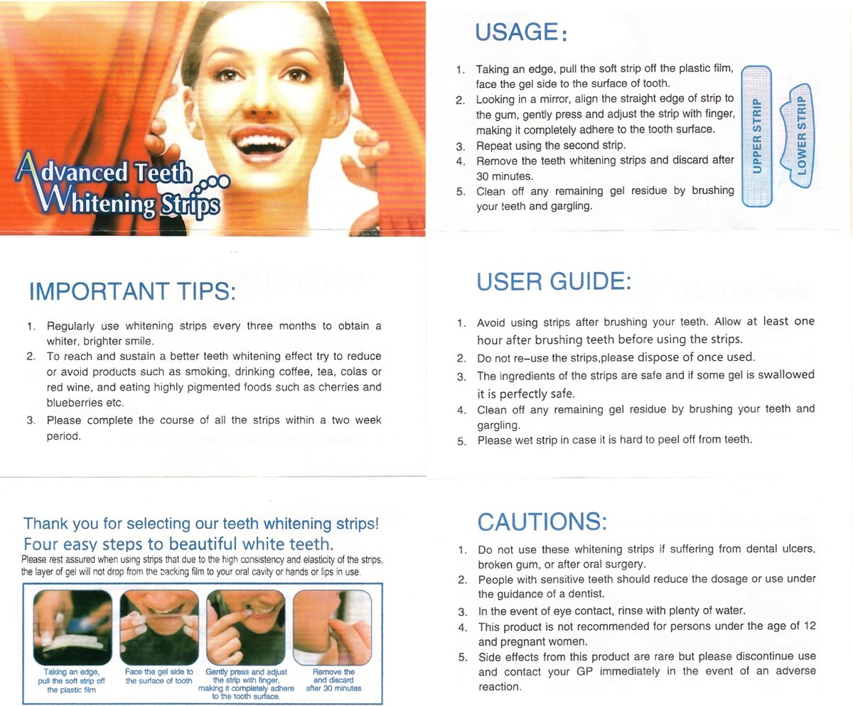 Goedkoopste 5D white - 28x Teeth Whitening strips - Tanden Bleken - Snel resultaat - Wittere Tanden - Zonder Peroxide