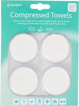 Compressed Towels - Handoek - 4 stuks - 40 x 30 cm - Wit