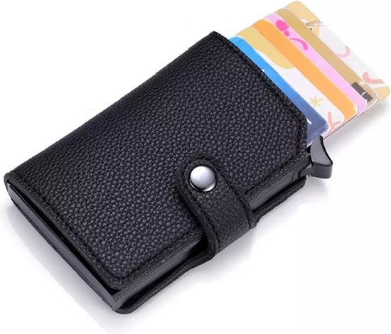 Porte-cartes en cuir Zwart | 9 cartes + billets | Porte-carte de crédit  RFID | Y... | bol.com