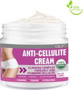 OLF Anti-Cellulite Crème - 120ml - Vitamine C en E + Cafeïne - Natuurlijke Ingrediënten - Verstevigend - Afslankend