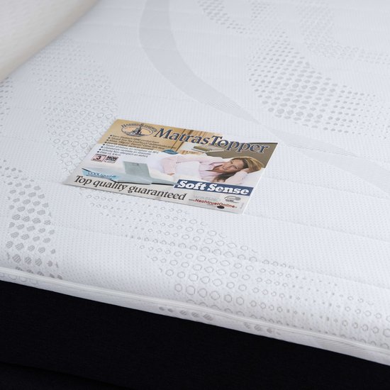 Surmatelas en mousse à froid Soft Sense | 6,5 cm d'épaisseur| Matelas Topdeck en mousse CoolTouch Comfort 160x210cm