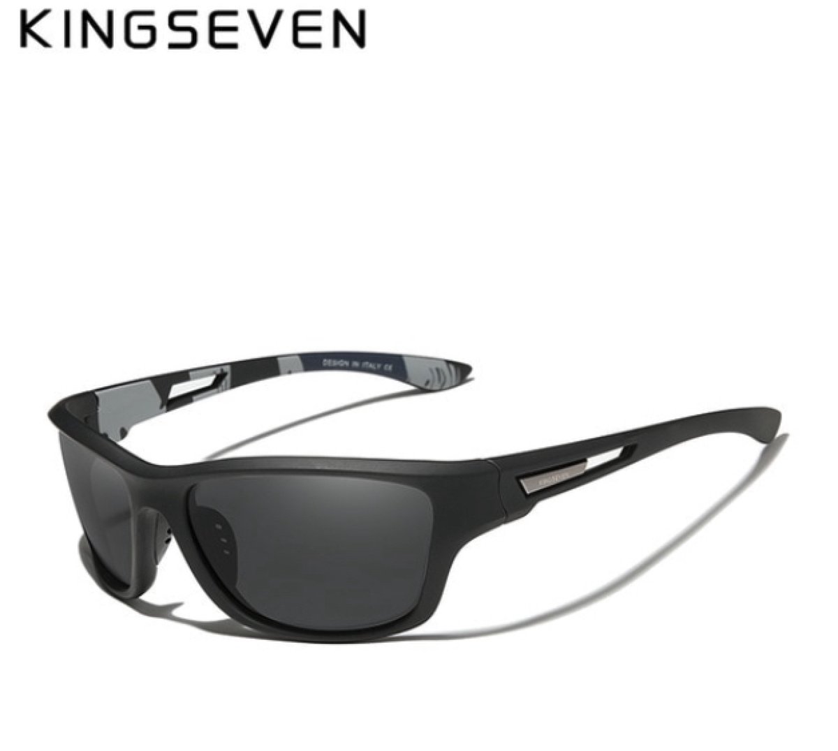 KingSeven Zwart - Sports met UV400 en polarisatie filter - Z202