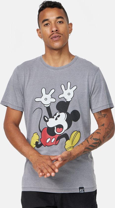 Recovered Disney Mickey Mouse Paniek T-Shirt