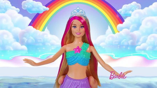 Barbie Sirène Magique Arc-en-Ciel (Brune)