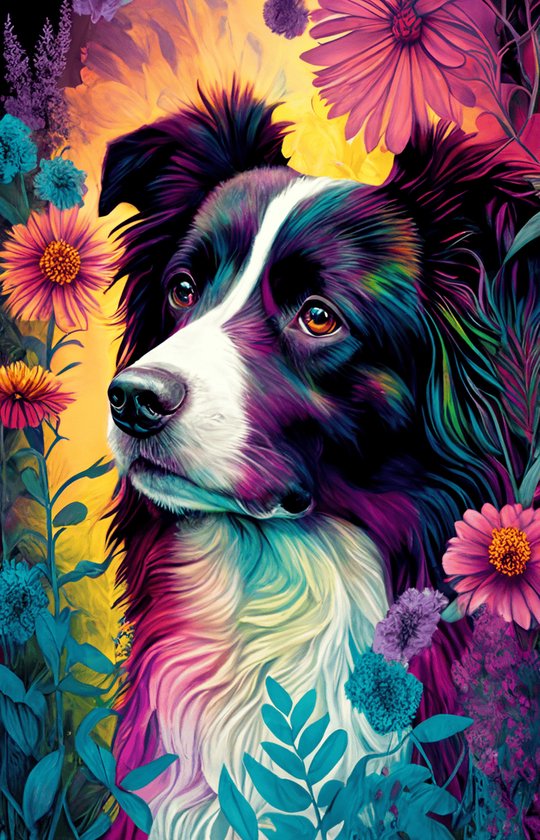 Border Collie poster | hondenposter | dierenposter | 51x71cm | Geschikt om in te lijsten