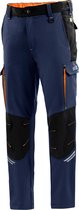 Pantalon de travail Sparco TECH - Réfléchissant - Genoux renforcés - M - Blauw/ Oranje