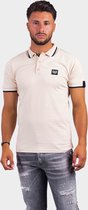 Quotrell Couture - AVERGNE POLO - SAND/BLACK - S