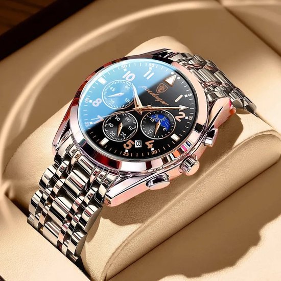 herenhorloge - Waterdicht - goud-zilver- Horloges voor heren- heren Horloge-...  | bol.com