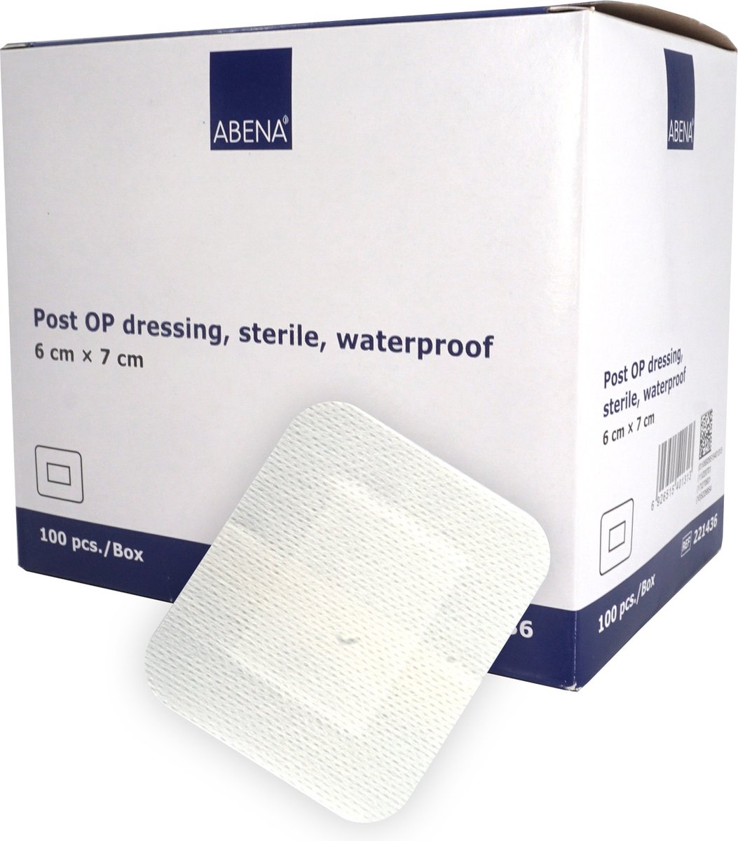 Goedkoopste Abena Eilandpleisters - 100 Stuks - Steriel Absorberend Wondverband - Waterdicht, Ademend, Latex vrij en Huidvriendelijke Wondverzorging - 6 cm x 7 cm