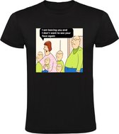 Gezicht Heren T-shirt - verlaten - hoofd - vader - papa - moeder - mama - zoon - grappig
