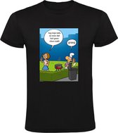 Barbecue Heren T-shirt - tofu - tofoe - tahoe - vlees - barbeque - bbq - grappig