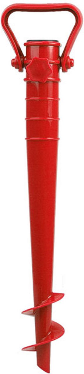 Parasolharing - rood - kunststof - D40 mm x H37 cm - parasolhouder - Parasolvoeten