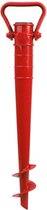 Parasolharing - rood - kunststof - D40 mm x H37 cm - parasolhouder