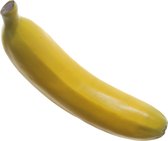 Kunstfruit decofruit - banaan/bananen - ongeveer 18 cm - geel - namaak fruit