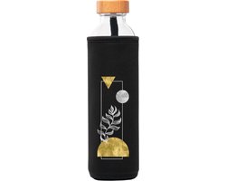 Flaska Universum - Glazen drinkfles - 500 ml - Neopreen hoes - Glass & Vibe