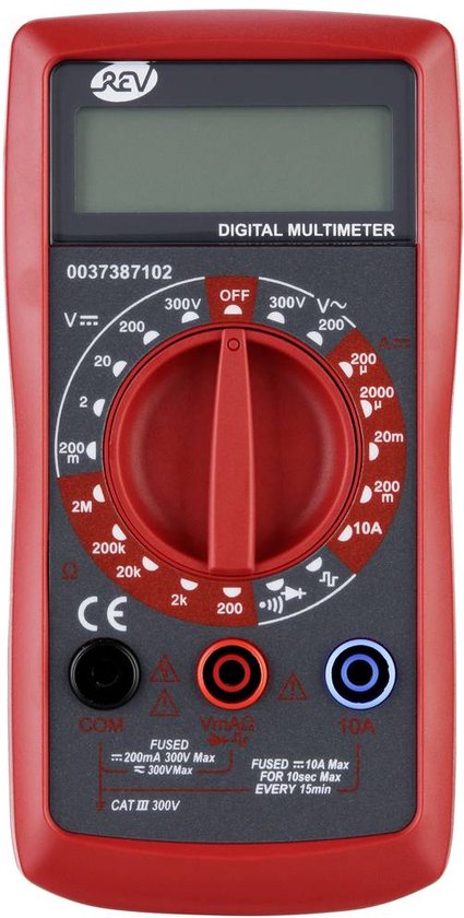 REV Digital Multimeter Digitaal CAT III | bol